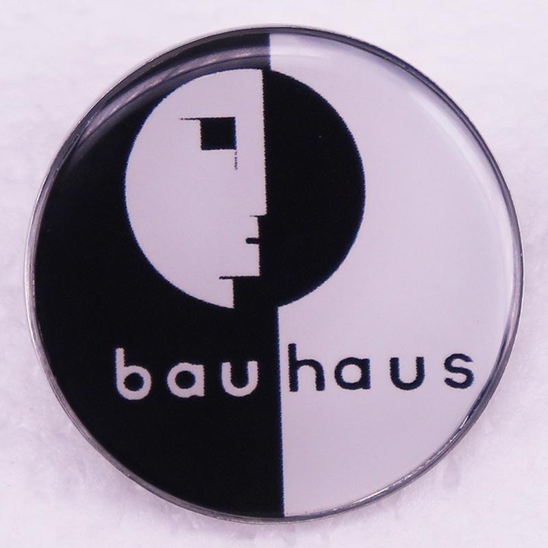 Bauhaus Style Abstract Face Badge
Bauhaus Style Abstract Face Badge