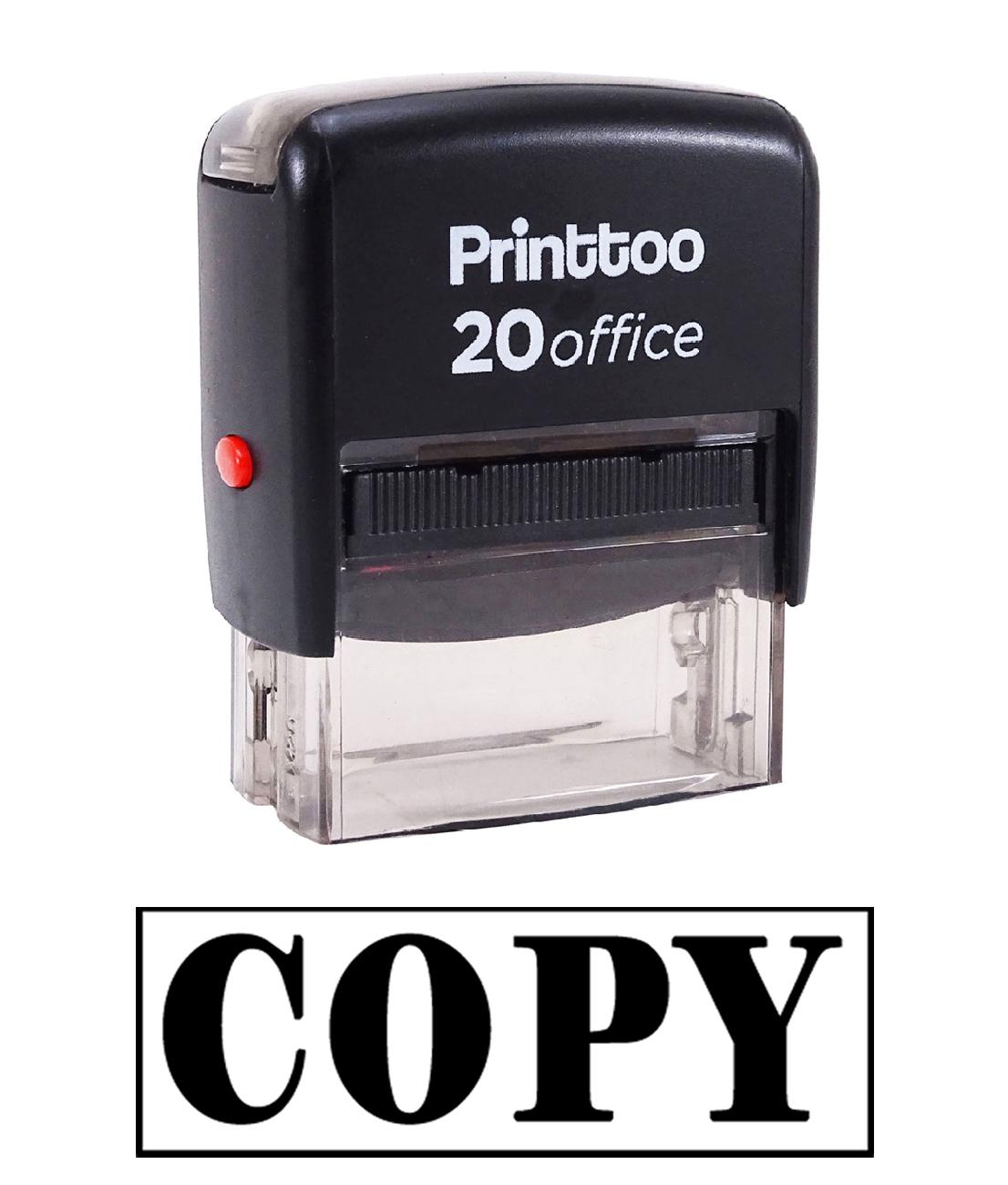 Printtoo Self Inking COPY Rubber Stamp Office Stationary Custom Stamp-Black 14 mm x 38 mm (Approx) чёрный
Printtoo Self Inking COPY Rubber Stamp Office Stationary Custom Stamp-Black 14 mm x 38 mm (Approx) чёрный