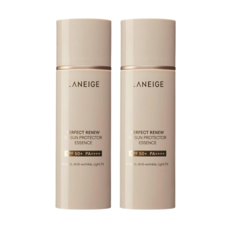 Laneige Perfect Renew 5D Sun Protector Essence SPF50+ PA++++ – Lightweight Essence Sunscreen, Broad Spectrum UV Care, Radiant Skin Finish (50ml) 50ml 2ea
Laneige Perfect Renew 5D Sun Protector Essence SPF50+ PA++++ – Lightweight Essence Sunscreen, Broad Spectrum UV Care, Radiant Skin Finish (50ml) 50ml 2ea