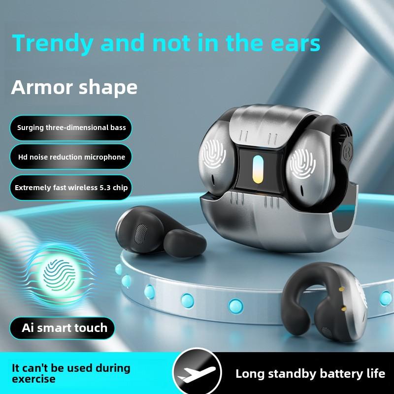 New OWS bone conduction clip ear type ultra-long standby painless ear sports music call Bluetooth LED noise canceling headset сірий
New OWS bone conduction clip ear type ultra-long standby painless ear sports music call Bluetooth LED noise canceling headset сірий