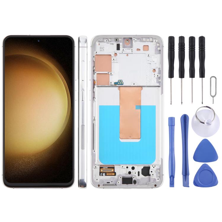 For Samsung Galaxy S23+ SM-S916B 6.43 inch TFT LCD Screen Digitizer Full Assembly with Frame, Not Supporting Fingerprint Identification срібний
For Samsung Galaxy S23+ SM-S916B 6.43 inch TFT LCD Screen Digitizer Full Assembly with Frame, Not Supporting Fingerprint Identification срібний