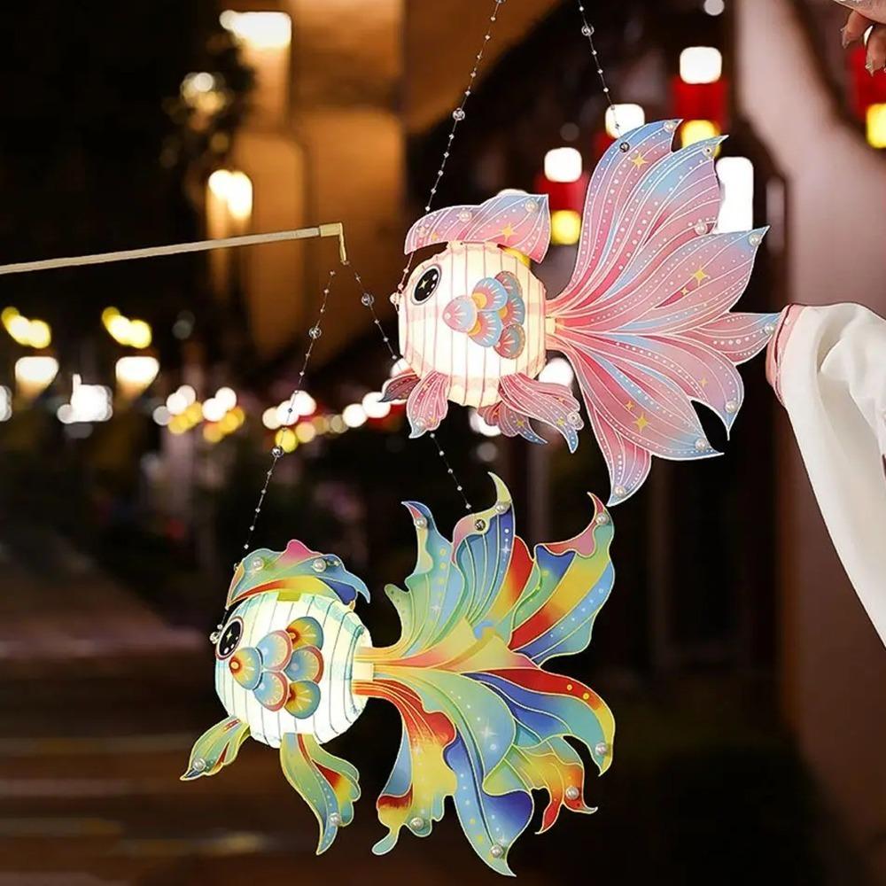 3D Koi Goldfish Lanterns DIY Lantern Material Kit Middle Autumn Festival Lantern Photo Props Style A
3D Koi Goldfish Lanterns DIY Lantern Material Kit Middle Autumn Festival Lantern Photo Props Style A