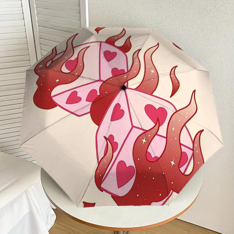 1pc Heart Dice Flames Umbrella with Plastic Handle,Suitable for All Seasons Home Travel Outdoor UmbrellaDD342
1pc Heart Dice Flames Umbrella with Plastic Handle,Suitable for All Seasons Home Travel Outdoor UmbrellaDD342