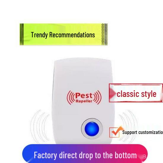 Ультразвуковой отпугиватель вредителей высокой мощности: Контроль комаров, насекомых и грызунов с большим динамиком EU Plug белый
Ультразвуковой отпугиватель вредителей высокой мощности: Контроль комаров, насекомых и грызунов с большим динамиком EU Plug белый
