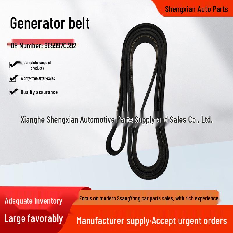 6PK2255 Alternator Belt for SsangYong Actyon, Kyron, Rexton - Part 6659970392
6PK2255 Alternator Belt for SsangYong Actyon, Kyron, Rexton - Part 6659970392