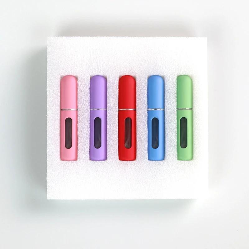 New 5pcs Sets 5ml Candy Color Perfume Refill Bottle Mini Bottom Liquid Sub-Bottling Portable Refillable Jar Empty Cosmetic Spray
New 5pcs Sets 5ml Candy Color Perfume Refill Bottle Mini Bottom Liquid Sub-Bottling Portable Refillable Jar Empty Cosmetic Spray