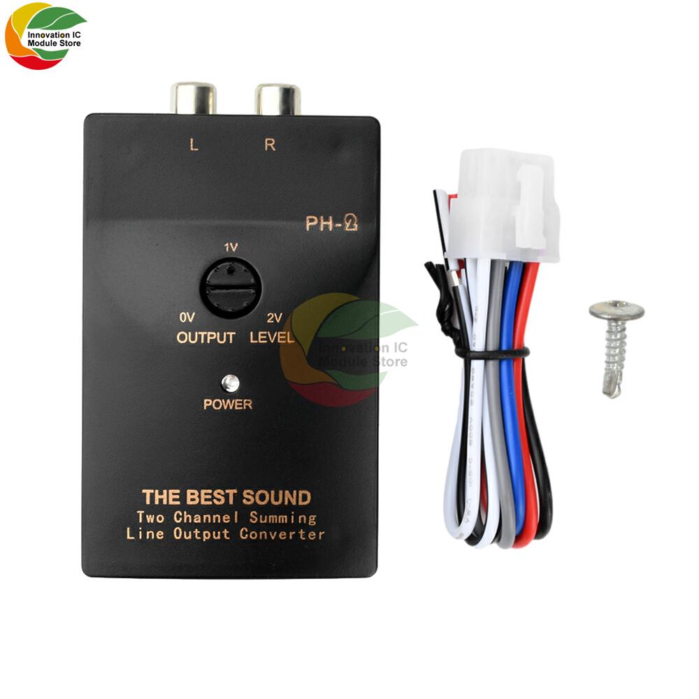 Stereo-Audio RCA-Speaker Amplifier High To Low Level Cable Output Converter Adapter Wiring Auto with Delay Time Function чёрный
Stereo-Audio RCA-Speaker Amplifier High To Low Level Cable Output Converter Adapter Wiring Auto with Delay Time Function чёрный