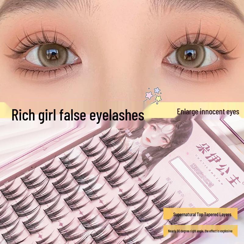Rich Girl Korean Group Thick Natural False Eyelashes - Segmented Clusters for Easy Application
Rich Girl Korean Group Thick Natural False Eyelashes - Segmented Clusters for Easy Application