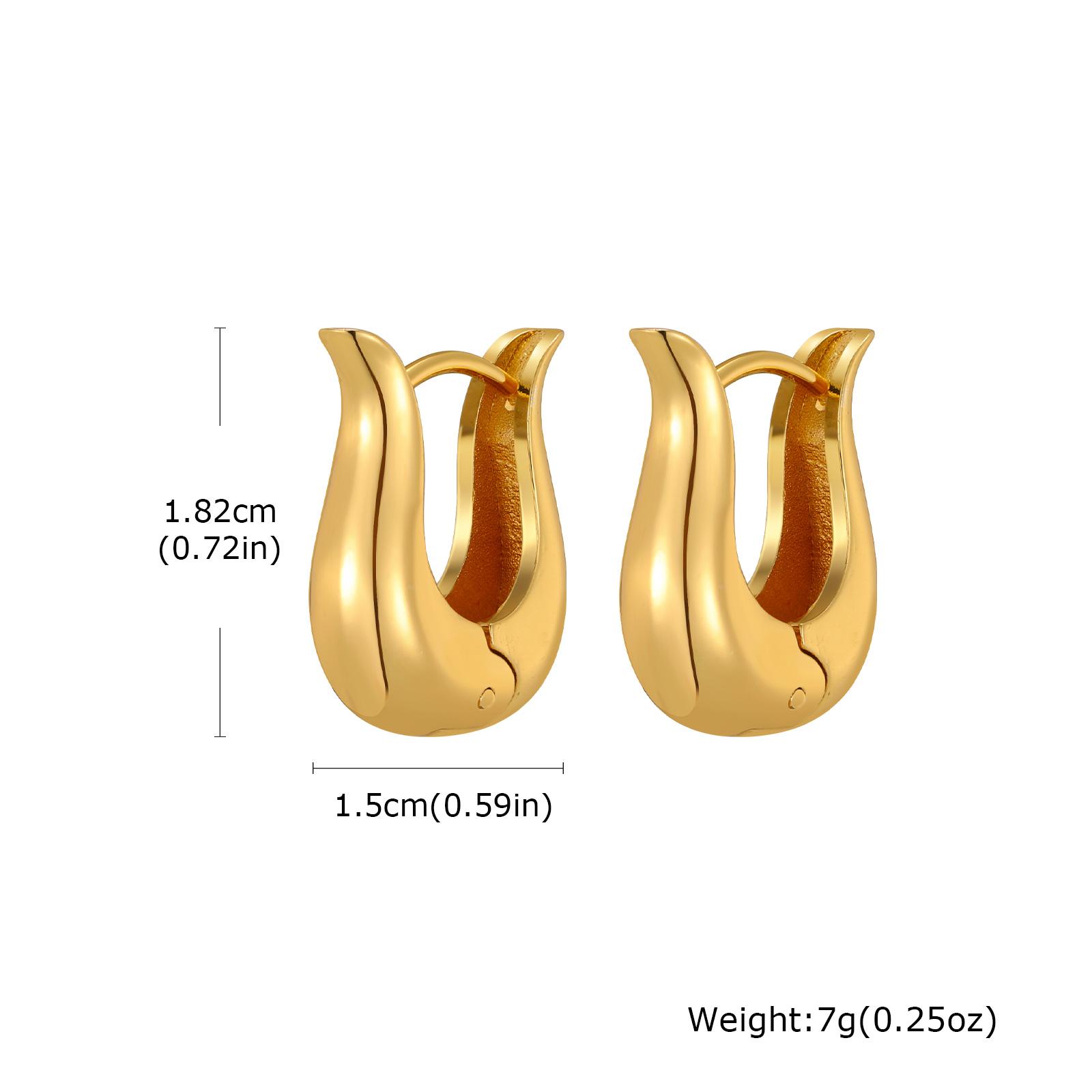 Vintage Chunky Stainless Steel U-Shaped Hoop Earrings for Women, Fashion Smooth Simple Gold Plated Earrings,Trendy Daily Jewelry золотой
Vintage Chunky Stainless Steel U-Shaped Hoop Earrings for Women, Fashion Smooth Simple Gold Plated Earrings,Trendy Daily Jewelry золотой