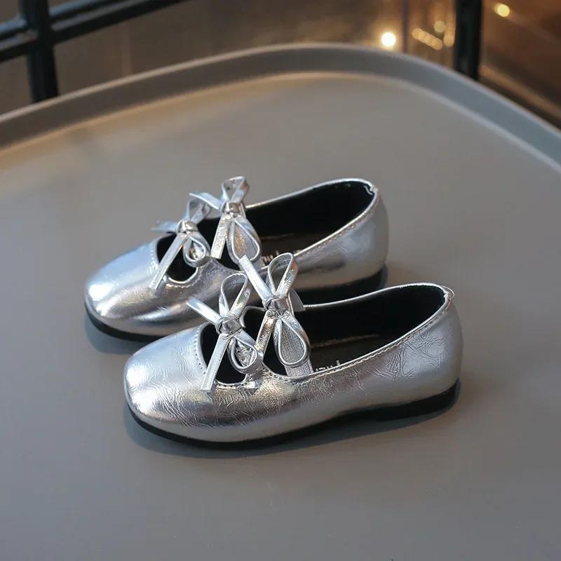Princess Shoes for Girls New Fashion Double Bowknot Chic Children Mary Jane Shoes Gold Sliver Square Toe Elegant Kids Flats 36
Princess Shoes for Girls New Fashion Double Bowknot Chic Children Mary Jane Shoes Gold Sliver Square Toe Elegant Kids Flats 36