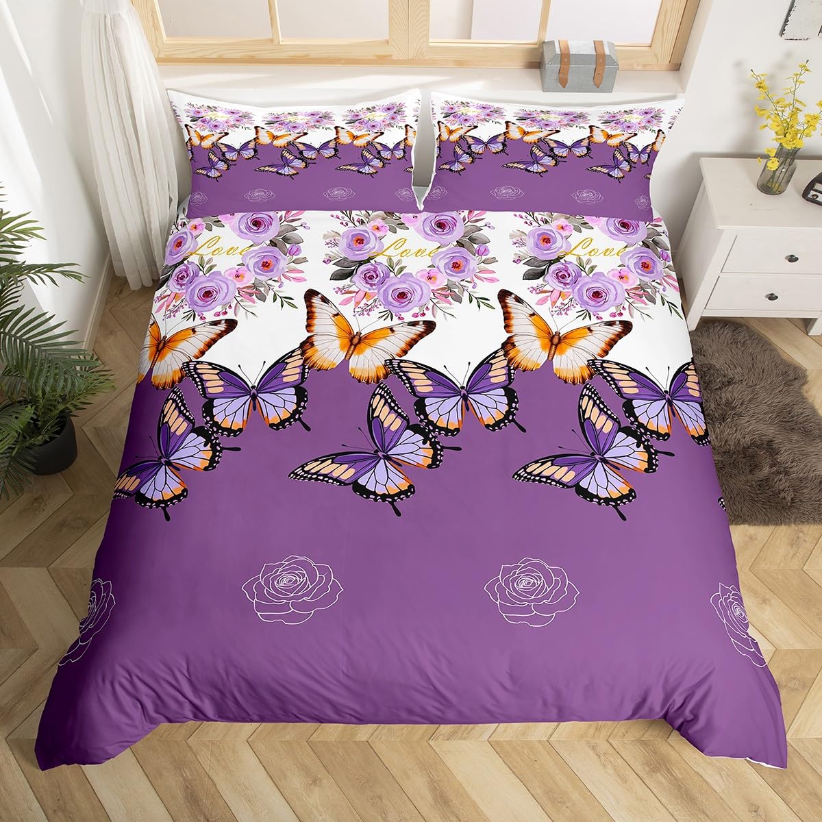 Rose Soft Duvet Cover Romantic Floral Love Heart Patern Beding Set Geometric Stripe Warm Comforter Cover Valentine s Day Bedspread Cover 120*200cm Single
Rose Soft Duvet Cover Romantic Floral Love Heart Patern Beding Set Geometric Stripe Warm Comforter Cover Valentine s Day Bedspread Cover 120*200cm Single