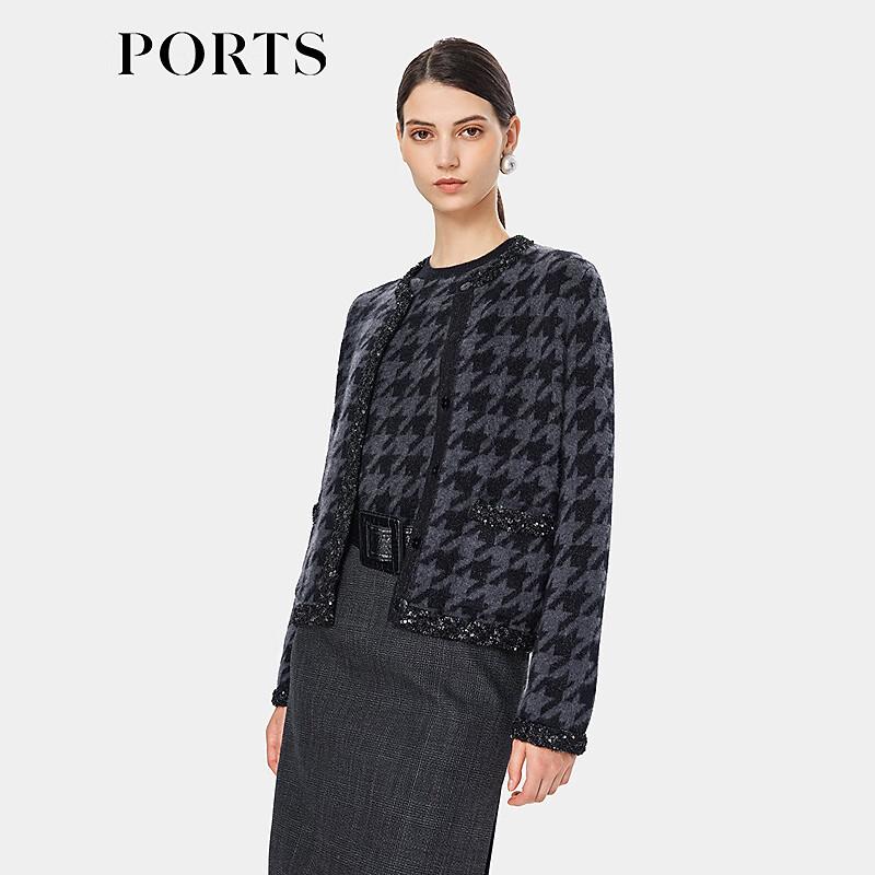 PORTS Women s Houndstooth Knit Cardigan L
PORTS Women s Houndstooth Knit Cardigan L