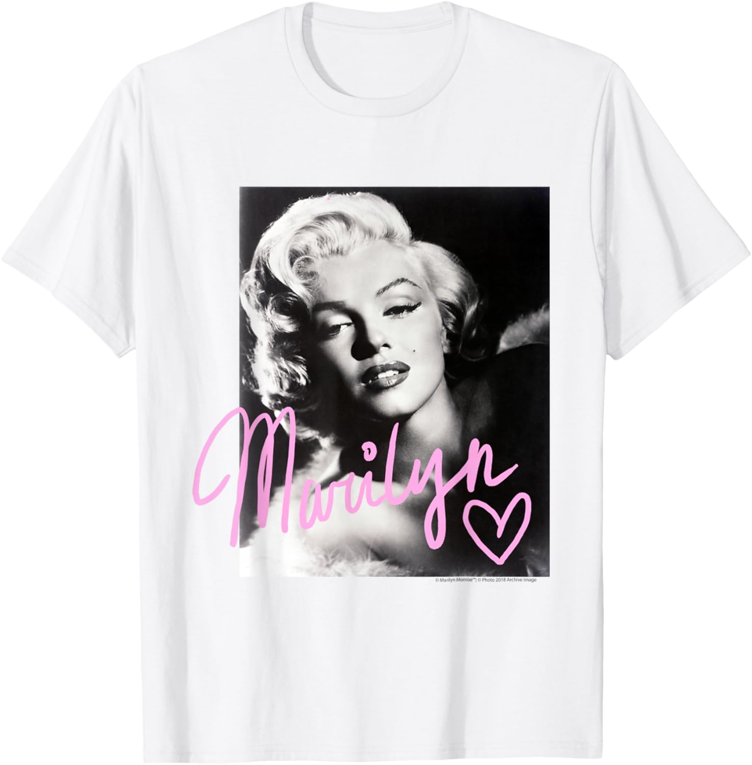 Черно-белая футболка с коротким рукавом и розовой надписью Мэрилин Монро S разноцветный
Черно-белая футболка с коротким рукавом и розовой надписью Мэрилин Монро S разноцветный