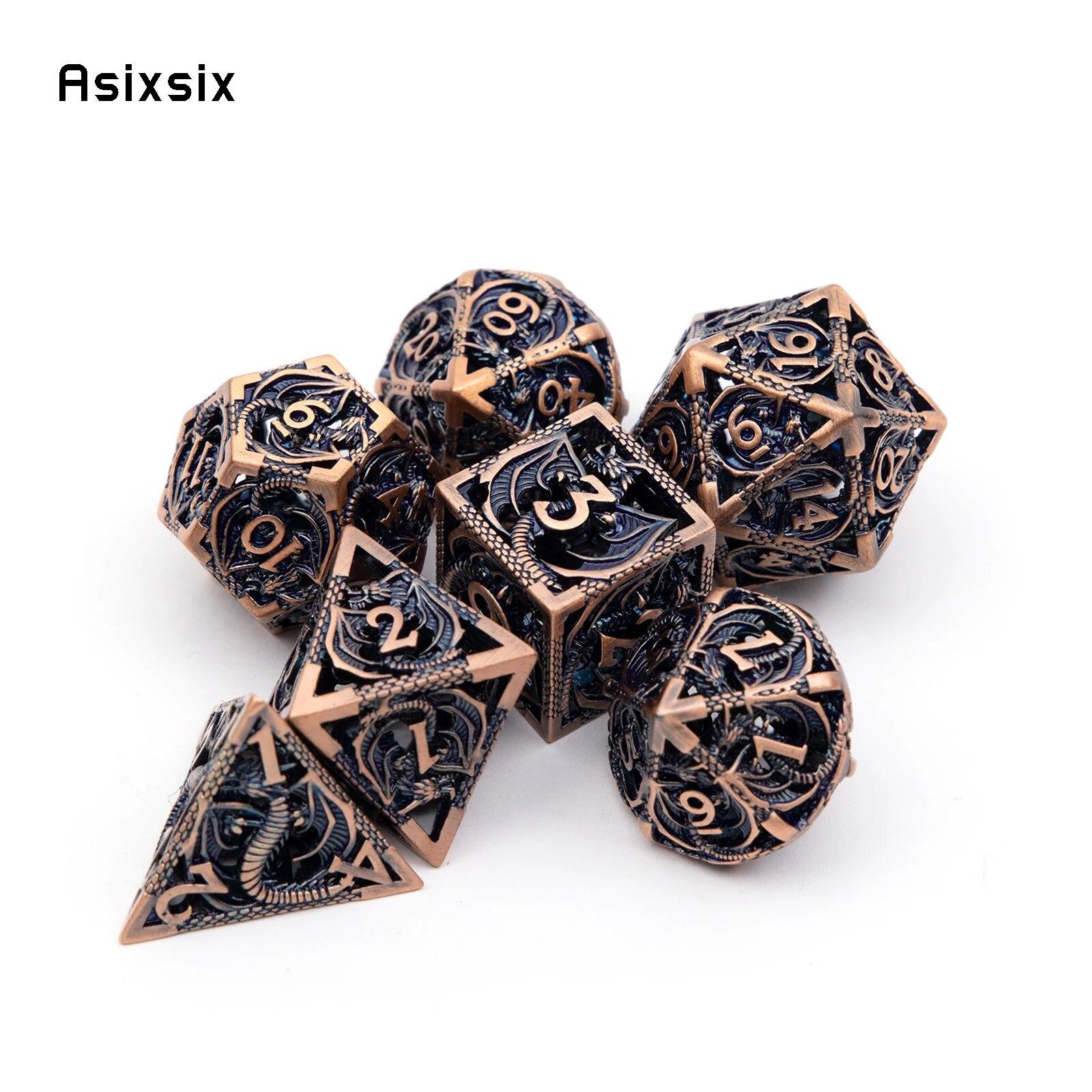 7 шт. медно-черный дракон металлические игральные кости набор полых металлических многогранных кубиков подходит для ролевой ролевой игры, настольной игры, карточной игры разноцветный
7 шт. медно-черный дракон металлические игральные кости набор полых металлических многогранных кубиков подходит для ролевой ролевой игры, настольной игры, карточной игры разноцветный