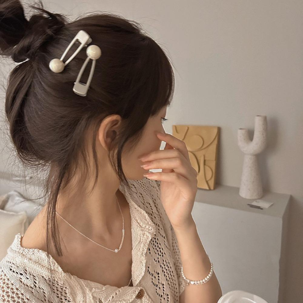 Alloy Niche Design Side Clip Duckbill Clip Hair Styling Tools Pearl Hair Clip Korean Style Hairpin
Alloy Niche Design Side Clip Duckbill Clip Hair Styling Tools Pearl Hair Clip Korean Style Hairpin