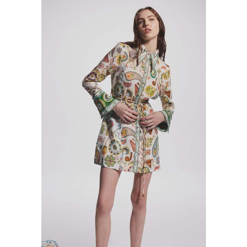Temperament Socialite Lapel Lace-up Waist Positioning Printed Linen Holiday Long-sleeved Dress Woman XL
Temperament Socialite Lapel Lace-up Waist Positioning Printed Linen Holiday Long-sleeved Dress Woman XL