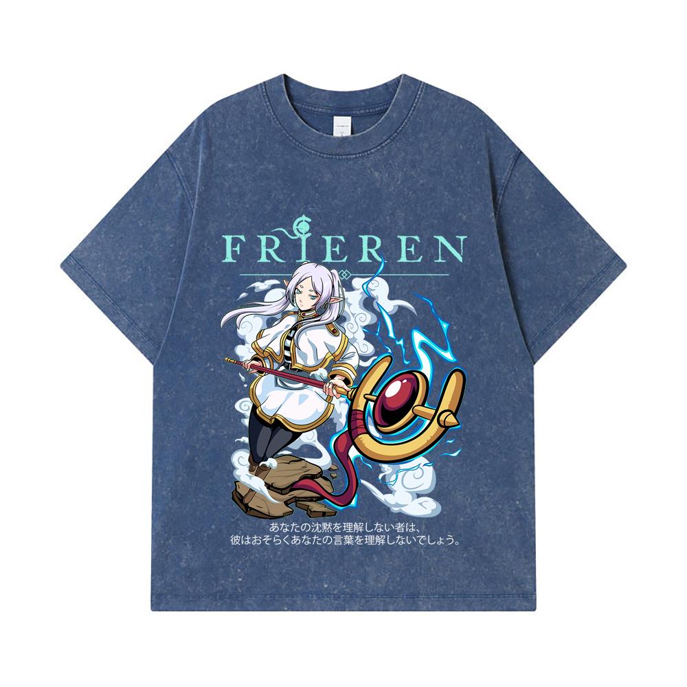 275 GSM Washed T-shirts 100% Cotton Frieren V5 Print Unisex Heavy Cotton T Shirt 2XL королівський синій колір
275 GSM Washed T-shirts 100% Cotton Frieren V5 Print Unisex Heavy Cotton T Shirt 2XL королівський синій колір