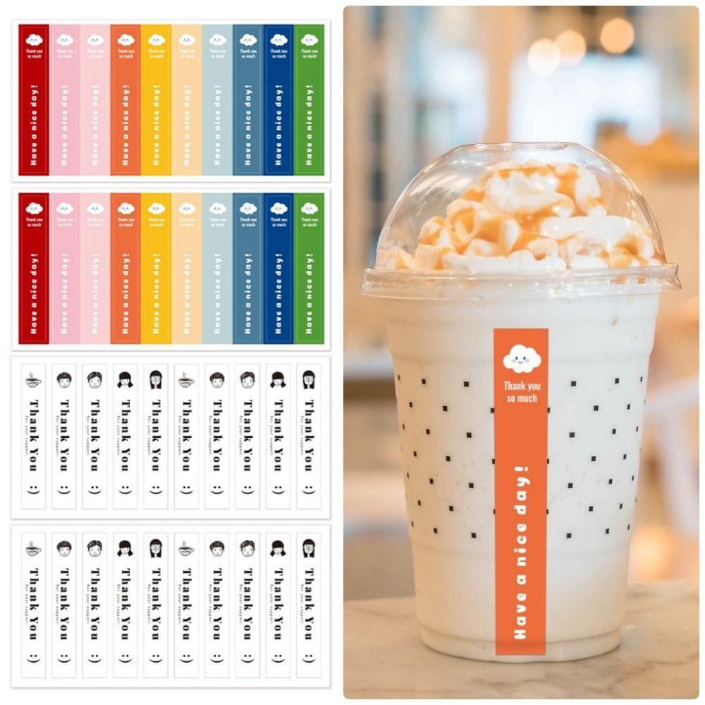 100Pcs/10 Sheets Small Business Milk Tea Sticker Thank You Sticker For Baking Goods Gift Decoration Style 2
100Pcs/10 Sheets Small Business Milk Tea Sticker Thank You Sticker For Baking Goods Gift Decoration Style 2