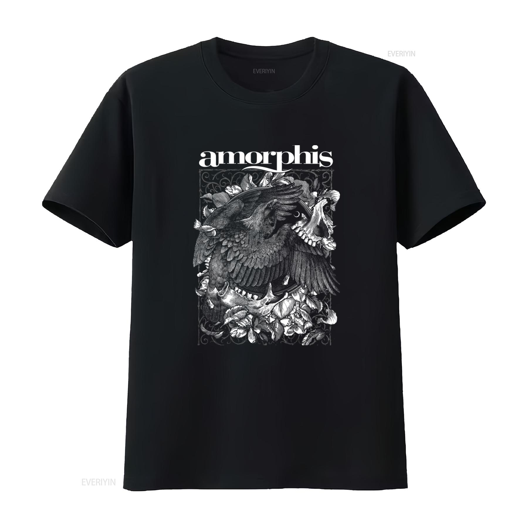 Amorphis Circle Black T Shirt with Intricate Eagle and Floral Design Perfect for Metal Fans vintage Washed Casual Versatile 4XL
Amorphis Circle Black T Shirt with Intricate Eagle and Floral Design Perfect for Metal Fans vintage Washed Casual Versatile 4XL