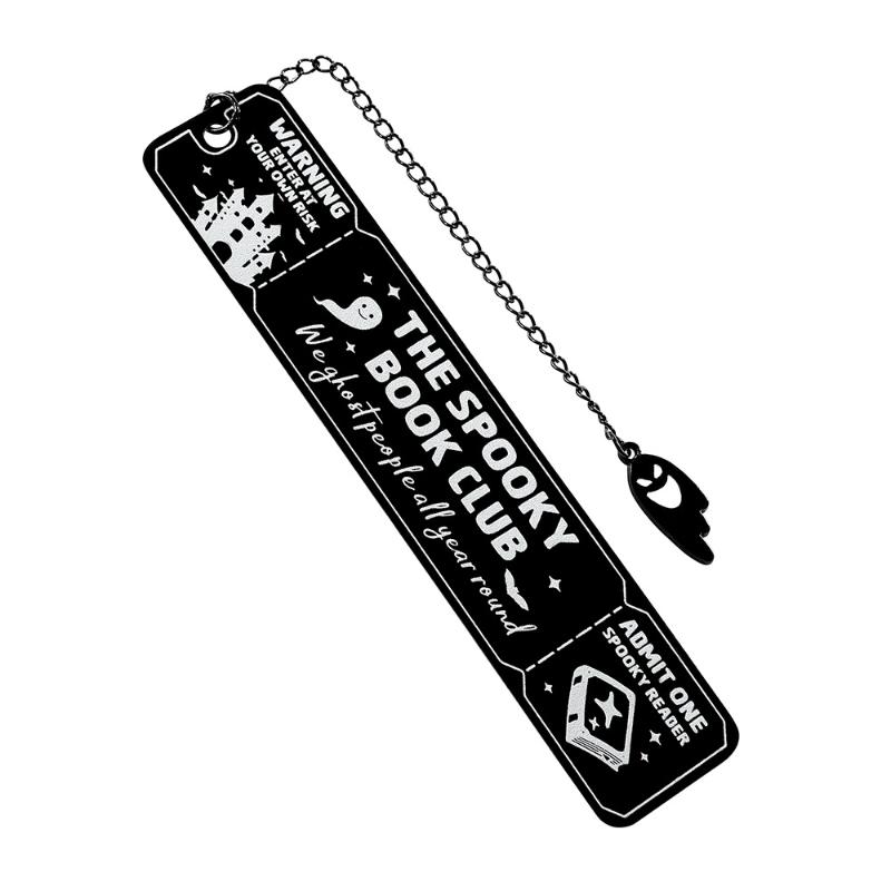 Horror Movie Lover Metal Bookmark With Ghost Charm Spooky Gothic Book Mark Dark Academia Reading Gift For Halloween A3
Horror Movie Lover Metal Bookmark With Ghost Charm Spooky Gothic Book Mark Dark Academia Reading Gift For Halloween A3