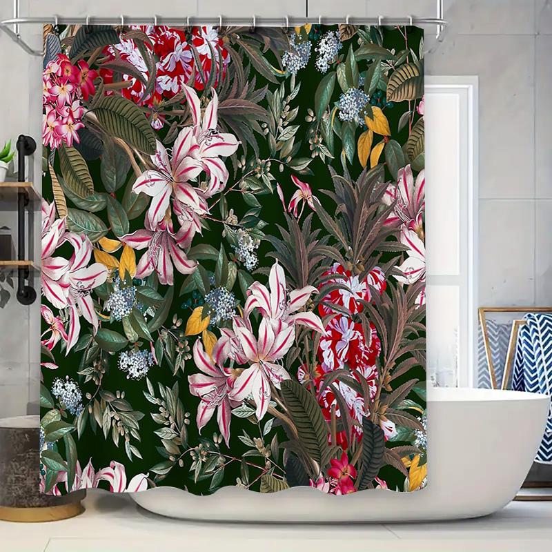 Floral Botanical Shower Curtain Vintage Flower Pattern Bathroom Decor Nature Blossom Backdrop Washable Fabric For Home W60H190(CM)-1 Pcs
Floral Botanical Shower Curtain Vintage Flower Pattern Bathroom Decor Nature Blossom Backdrop Washable Fabric For Home W60H190(CM)-1 Pcs