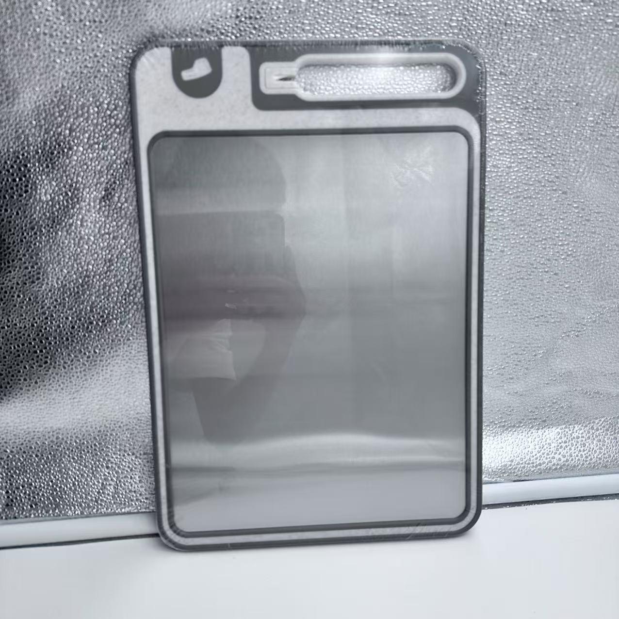 German 304 Stainless Steel Double-Sided Cutting Board: Multifunctional Kitchen Chopping and Defrosting Board Chicken Leg Flat 430 Board
German 304 Stainless Steel Double-Sided Cutting Board: Multifunctional Kitchen Chopping and Defrosting Board Chicken Leg Flat 430 Board