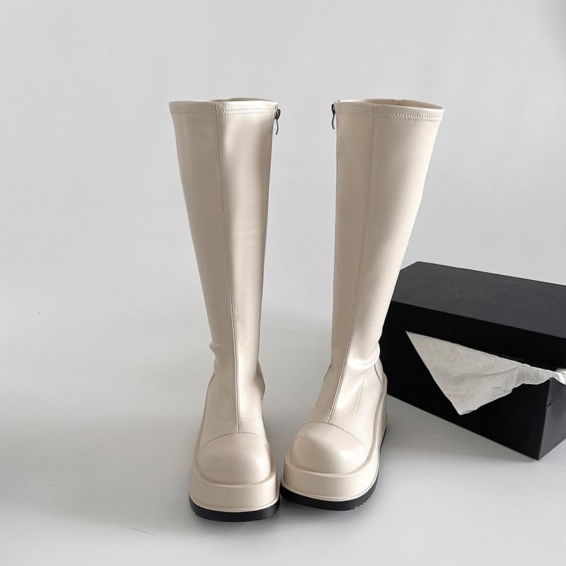 Beige Retro British Style Chunky Heel Platform Knee High Boots for Women 2026 Spring Autumn Long Boots Black Slim Riding Botas 40 бежевий
Beige Retro British Style Chunky Heel Platform Knee High Boots for Women 2026 Spring Autumn Long Boots Black Slim Riding Botas 40 бежевий
