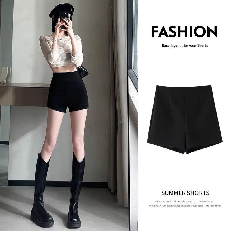Women s Black Slim Fit High Waist Elastic Shorts for Autumn - Anti-Exposure Safety Design L чёрный
Women s Black Slim Fit High Waist Elastic Shorts for Autumn - Anti-Exposure Safety Design L чёрный