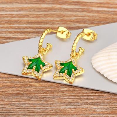 Nidin Korean New Simple Cubic Zircon Lucky Star Dangle Earrings for Women Elegant 4 Colors Shiny Crystal Jewelry Engagement Gift зелений
Nidin Korean New Simple Cubic Zircon Lucky Star Dangle Earrings for Women Elegant 4 Colors Shiny Crystal Jewelry Engagement Gift зелений