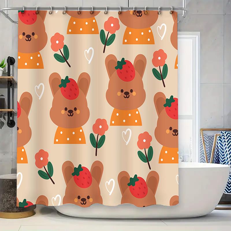 Cute Animal Pattern Shower Curtain Fabric Print Bathroom Decor Waterproof Showercurtains W60H190(CM)-1 Pcs
Cute Animal Pattern Shower Curtain Fabric Print Bathroom Decor Waterproof Showercurtains W60H190(CM)-1 Pcs