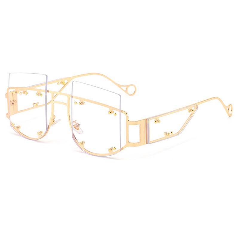 Steampunk Rivet Vintage Rimless Sunglasses Women For Men Luxury Brand Designer Outdoor Travel Metal Hip Hop Party Sun Glasses As the picture чистий
Steampunk Rivet Vintage Rimless Sunglasses Women For Men Luxury Brand Designer Outdoor Travel Metal Hip Hop Party Sun Glasses As the picture чистий