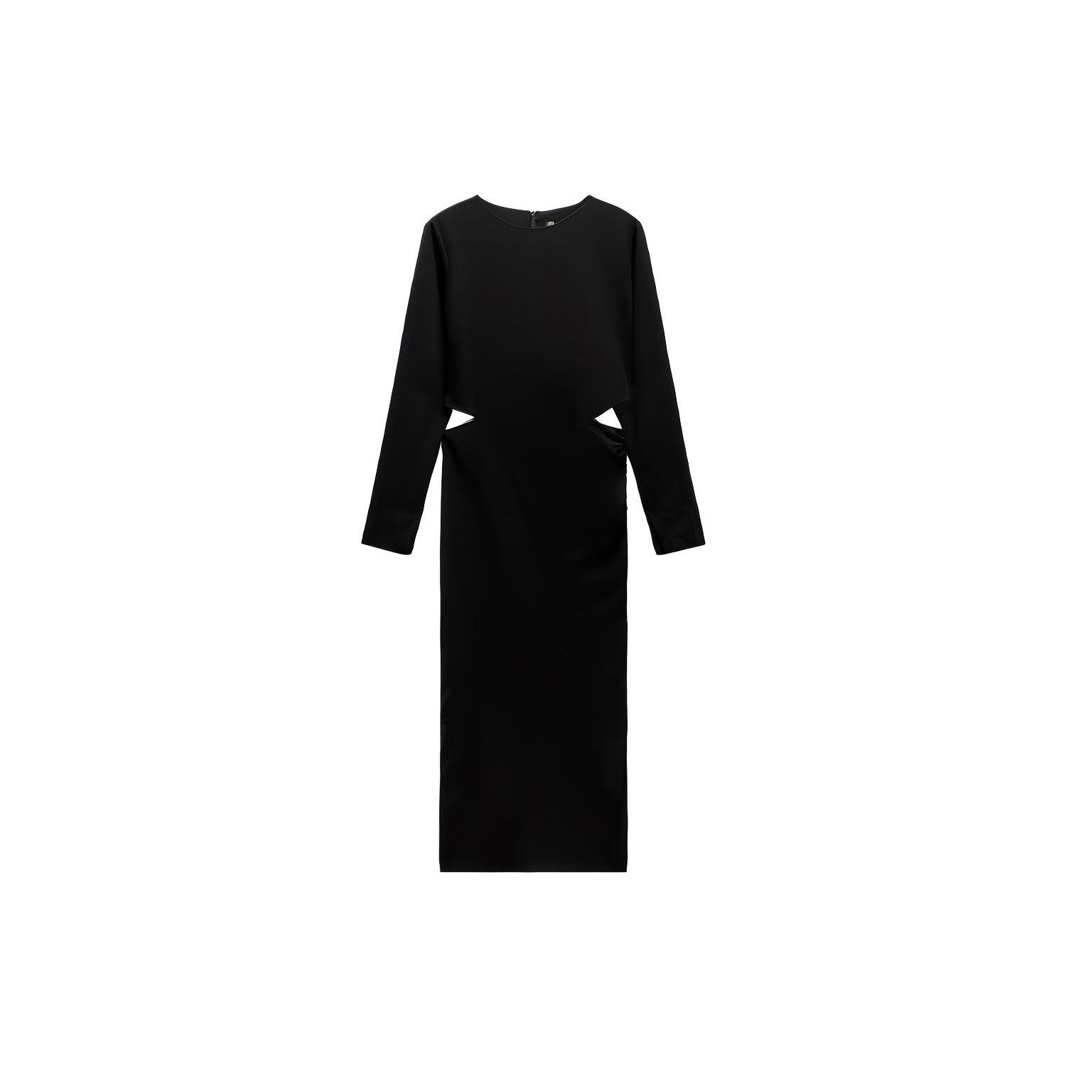 Zara Однотонное открытое шифоновое платье с длинным рукавом, женские платья, черное 02157243800-33 L
Zara Однотонное открытое шифоновое платье с длинным рукавом, женские платья, черное 02157243800-33 L