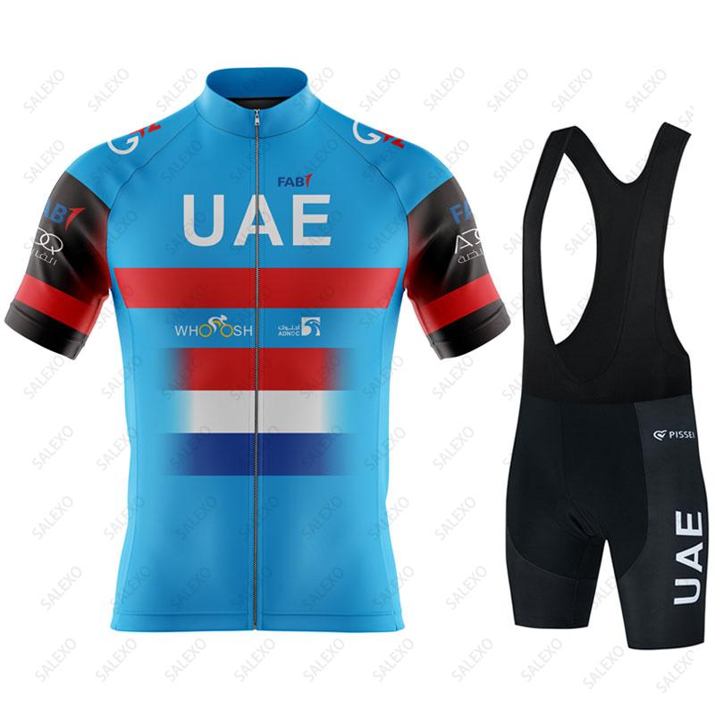 Летний велосипедный трикотаж команды ОАЭ, мужской комплект с короткими рукавами для горного велосипеда, униформа нагрудник, шорты, одежда для велосипеда в Нидерландах
Летний велосипедный трикотаж команды ОАЭ, мужской комплект с короткими рукавами для горного велосипеда, униформа нагрудник, шорты, одежда для велосипеда в Нидерландах