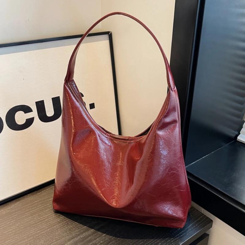 Large Capacity Red Bag For Women New Retro Texture Single Shoulder Tote Bags Fashion Versatile Casual Ladies Handbags
Large Capacity Red Bag For Women New Retro Texture Single Shoulder Tote Bags Fashion Versatile Casual Ladies Handbags