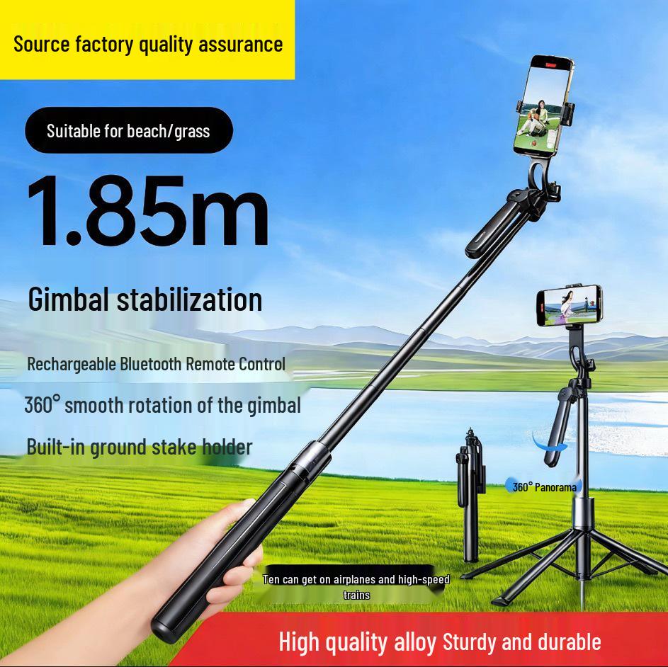 Bluetooth Selfie Stick H186: Anti-Shake, Retractable Stand with Ground Stake and Anti-Tip Four-Leg Design for Mobile Phones. чорний
Bluetooth Selfie Stick H186: Anti-Shake, Retractable Stand with Ground Stake and Anti-Tip Four-Leg Design for Mobile Phones. чорний