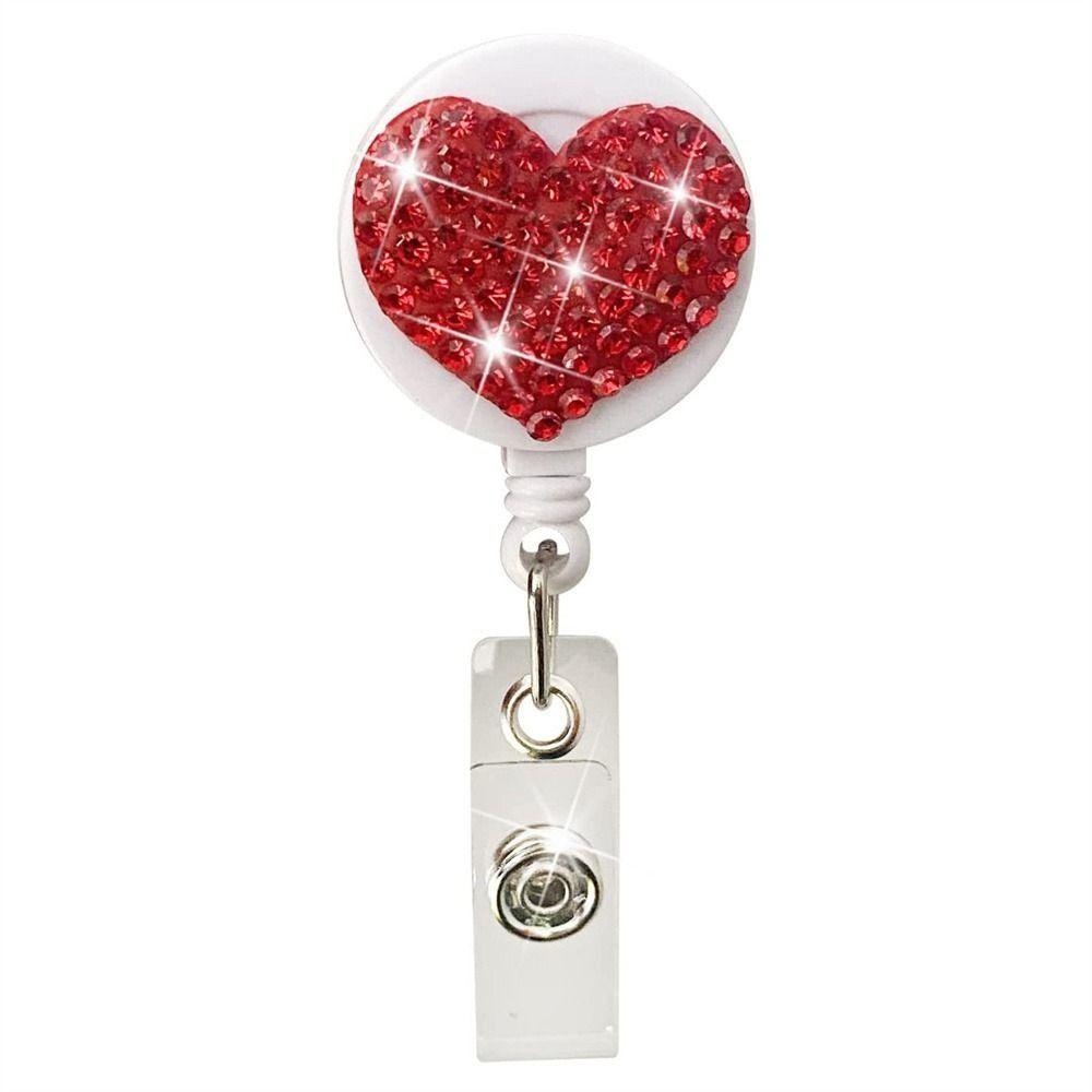 Loving Heart Red Heart Student Retractable Badge Reel Badge Reel Clip Badge Holders ID Card Clips
Loving Heart Red Heart Student Retractable Badge Reel Badge Reel Clip Badge Holders ID Card Clips