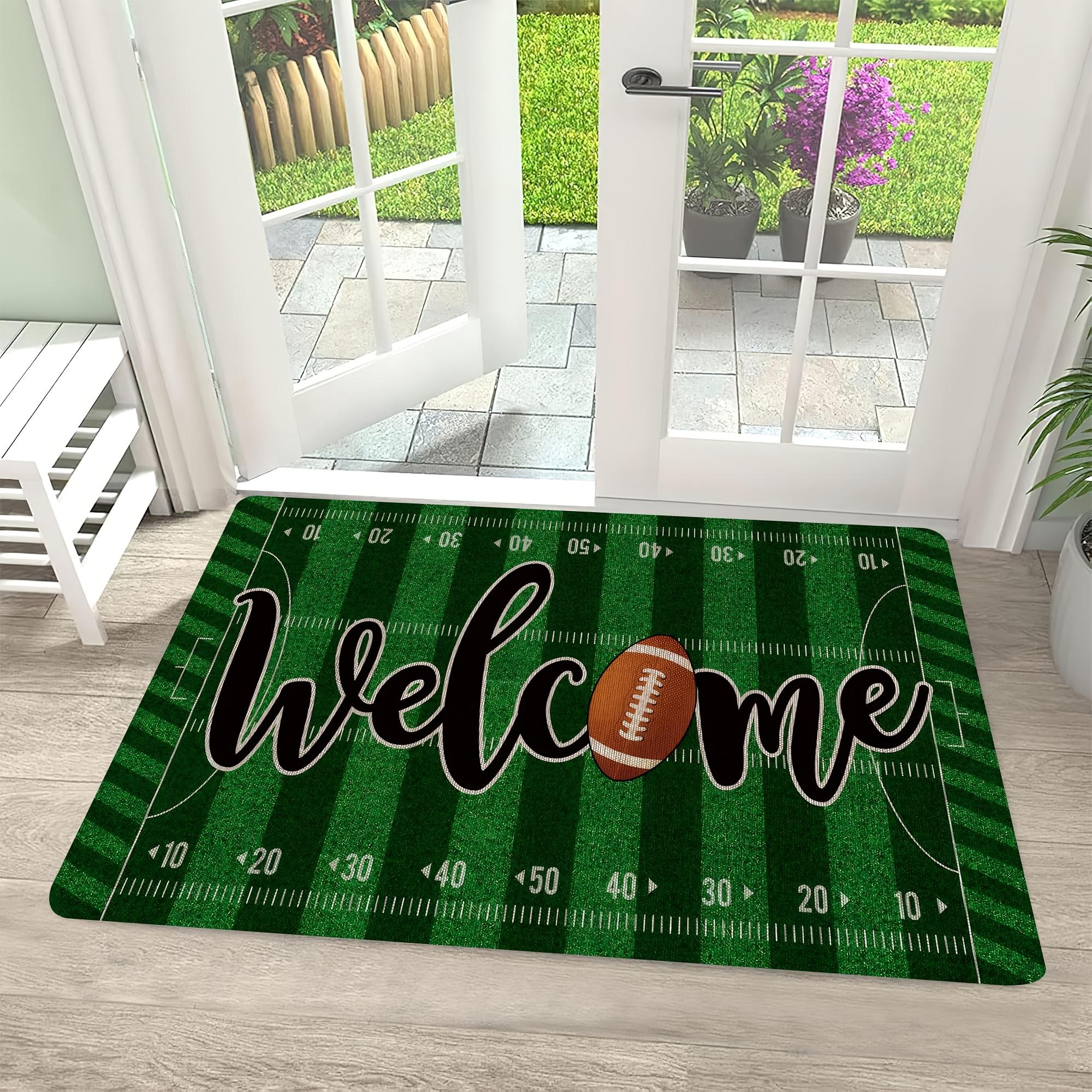 Football Doormat Ball Field Door Mat with Anti-Slip Rubber Back Sport Theme Decor Non Slip Rectangle Floor Mat Home Decor 40X60CM(1.3X2FT
Football Doormat Ball Field Door Mat with Anti-Slip Rubber Back Sport Theme Decor Non Slip Rectangle Floor Mat Home Decor 40X60CM(1.3X2FT