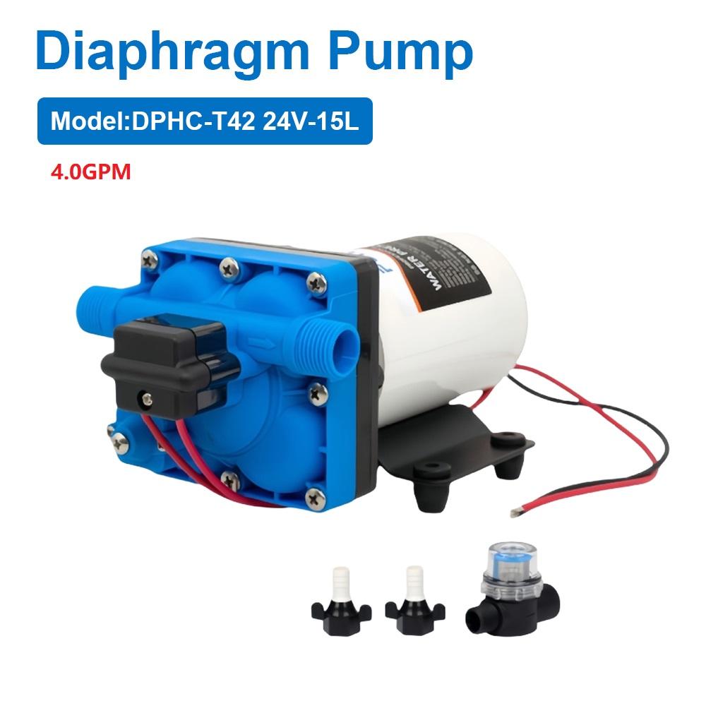 4.0 GPM/5.5 GPM DC 12V/24V Diaphragm Water Pump Sprayer Self-Priming Pressure Pump for Car Washing and Irrigation 24V-15L
4.0 GPM/5.5 GPM DC 12V/24V Diaphragm Water Pump Sprayer Self-Priming Pressure Pump for Car Washing and Irrigation 24V-15L