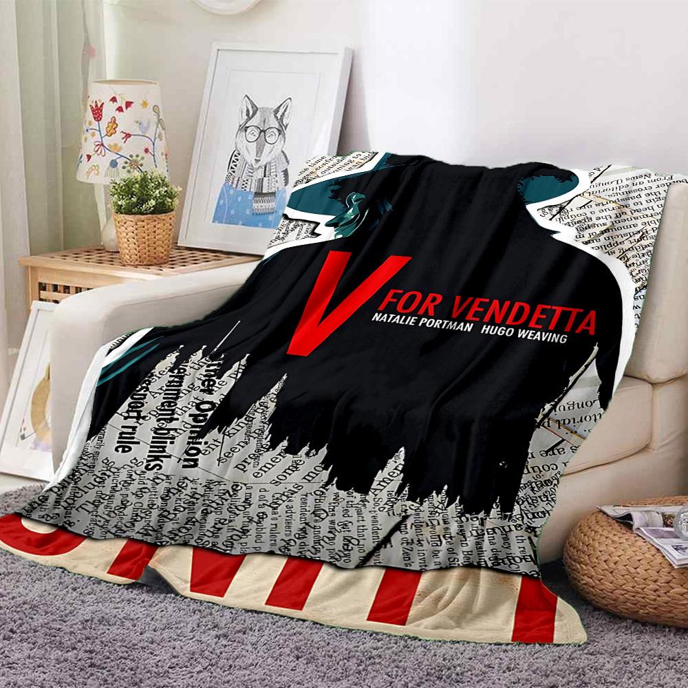 1pc V for Vendetta Flannel Throw Blanket - HD Printed Lightweight Soft Warm All-Season Blanket for Sofa, Bed, Travel, Camping 103 130cmx150cm
1pc V for Vendetta Flannel Throw Blanket - HD Printed Lightweight Soft Warm All-Season Blanket for Sofa, Bed, Travel, Camping 103 130cmx150cm