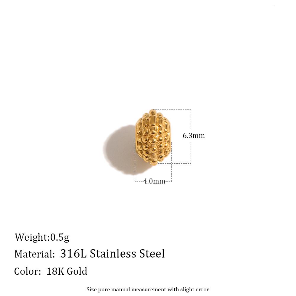 MamacitaSlay 18K Gold Plated Geometric Spacer Large Hole Bead 316L Stainless Steel Waterproof Jewelry For DIY Bracelet Necklace
MamacitaSlay 18K Gold Plated Geometric Spacer Large Hole Bead 316L Stainless Steel Waterproof Jewelry For DIY Bracelet Necklace