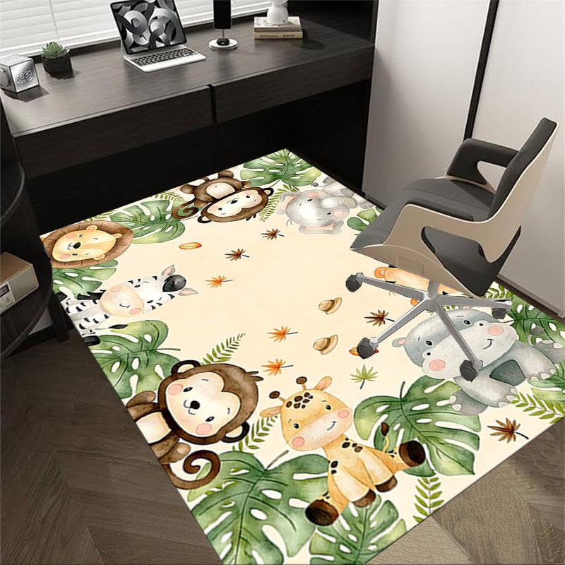 1PC Jungle Animals Non-Slip Floor Carpet Compatible for Office&Living Room&Bedroom&Dining room - Soft & Pattern, Vibrant Colors-H0406 60cm by 90cm
1PC Jungle Animals Non-Slip Floor Carpet Compatible for Office&Living Room&Bedroom&Dining room - Soft & Pattern, Vibrant Colors-H0406 60cm by 90cm