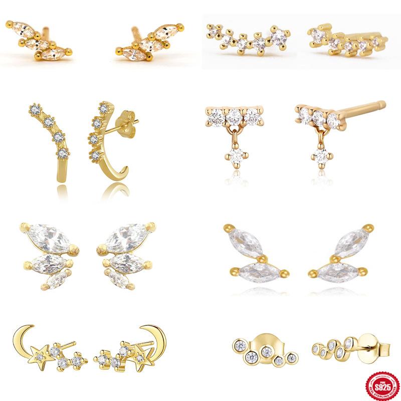 Simple S925 Sterling Silver Tufted Round Horse Eye Diamond Stud Earrings Commuter Accessories Stud Earrings 925 Silver
Simple S925 Sterling Silver Tufted Round Horse Eye Diamond Stud Earrings Commuter Accessories Stud Earrings 925 Silver