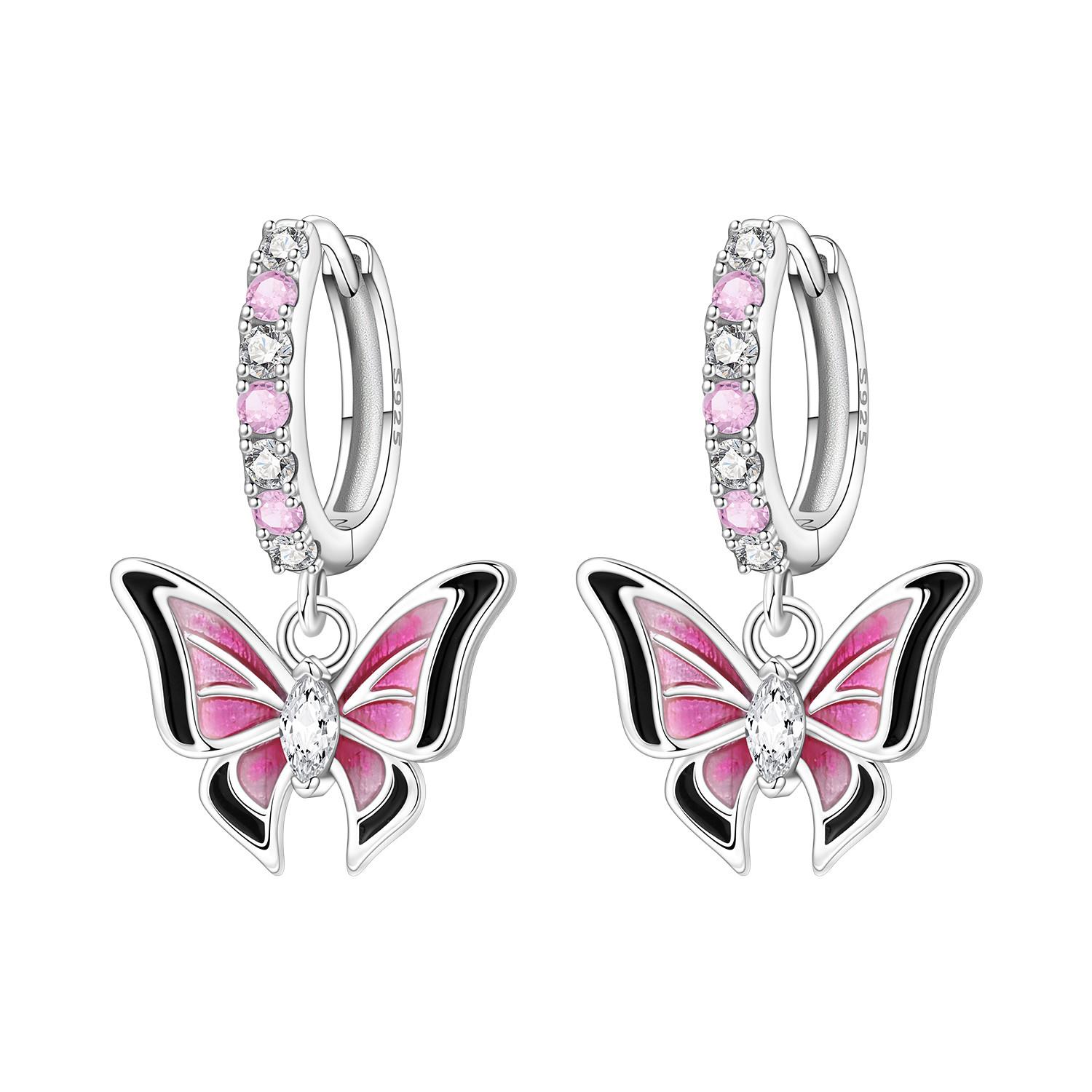 925 Silver Purple Butterfly Insect Drop Earrings Women Earrings Charm Trendy Jewelry Wedding Anniversary Gifts
925 Silver Purple Butterfly Insect Drop Earrings Women Earrings Charm Trendy Jewelry Wedding Anniversary Gifts