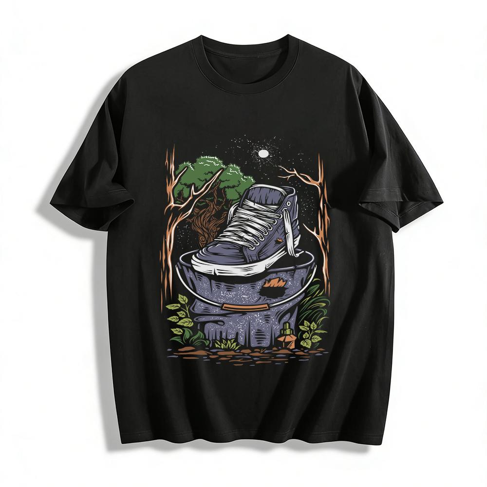 Outdoor Style High Top Sneaker Print Casual T-Shirt For Men Women Pure cotton T-shirt 6XL
Outdoor Style High Top Sneaker Print Casual T-Shirt For Men Women Pure cotton T-shirt 6XL