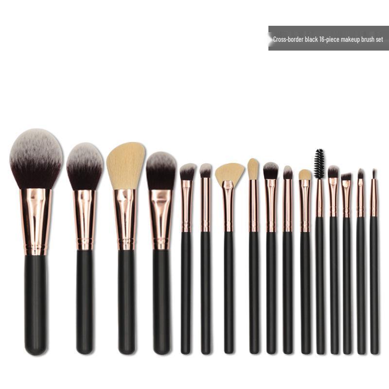16-Piece Cross-Border Makeup Brush Set - Complete Makeup Tools Kit
16-Piece Cross-Border Makeup Brush Set - Complete Makeup Tools Kit