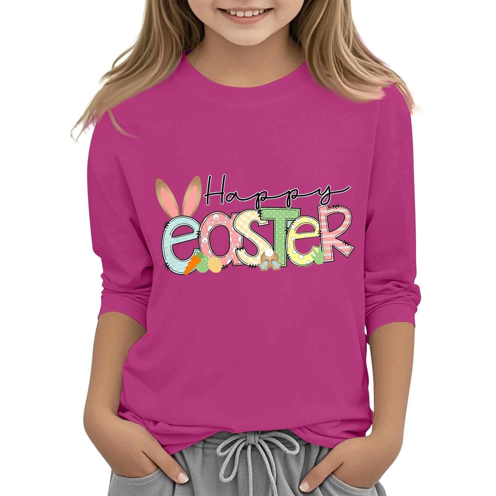 Повседневная футболка с круглым вырезом и пасхальным принтом, с рукавами 7 точек для детей 160
Повседневная футболка с круглым вырезом и пасхальным принтом, с рукавами 7 точек для детей 160