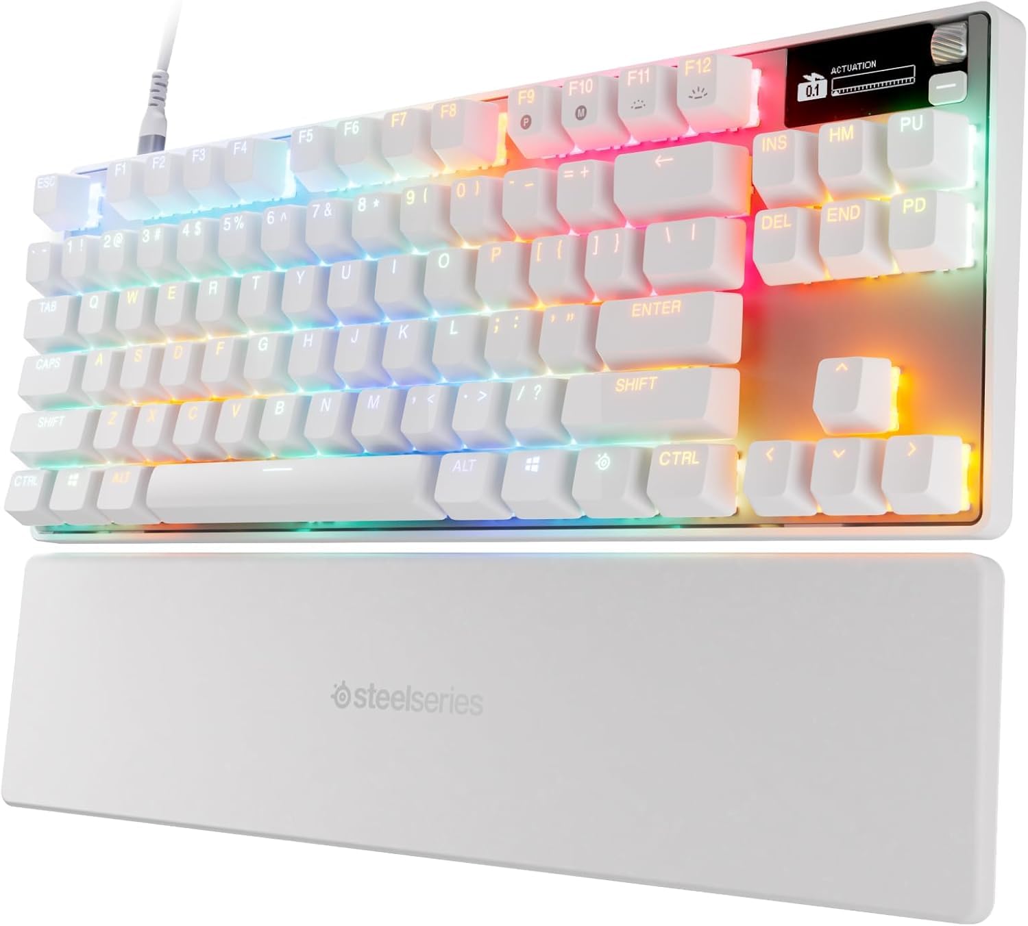 Rapid Tap Rapid Trigger Gaming Keyboard Tenkeyless Wired English Layout Soundproofing Magnetic Hall Effect Sensor OmniPoint Switches OLED Display Apex
Rapid Tap Rapid Trigger Gaming Keyboard Tenkeyless Wired English Layout Soundproofing Magnetic Hall Effect Sensor OmniPoint Switches OLED Display Apex
