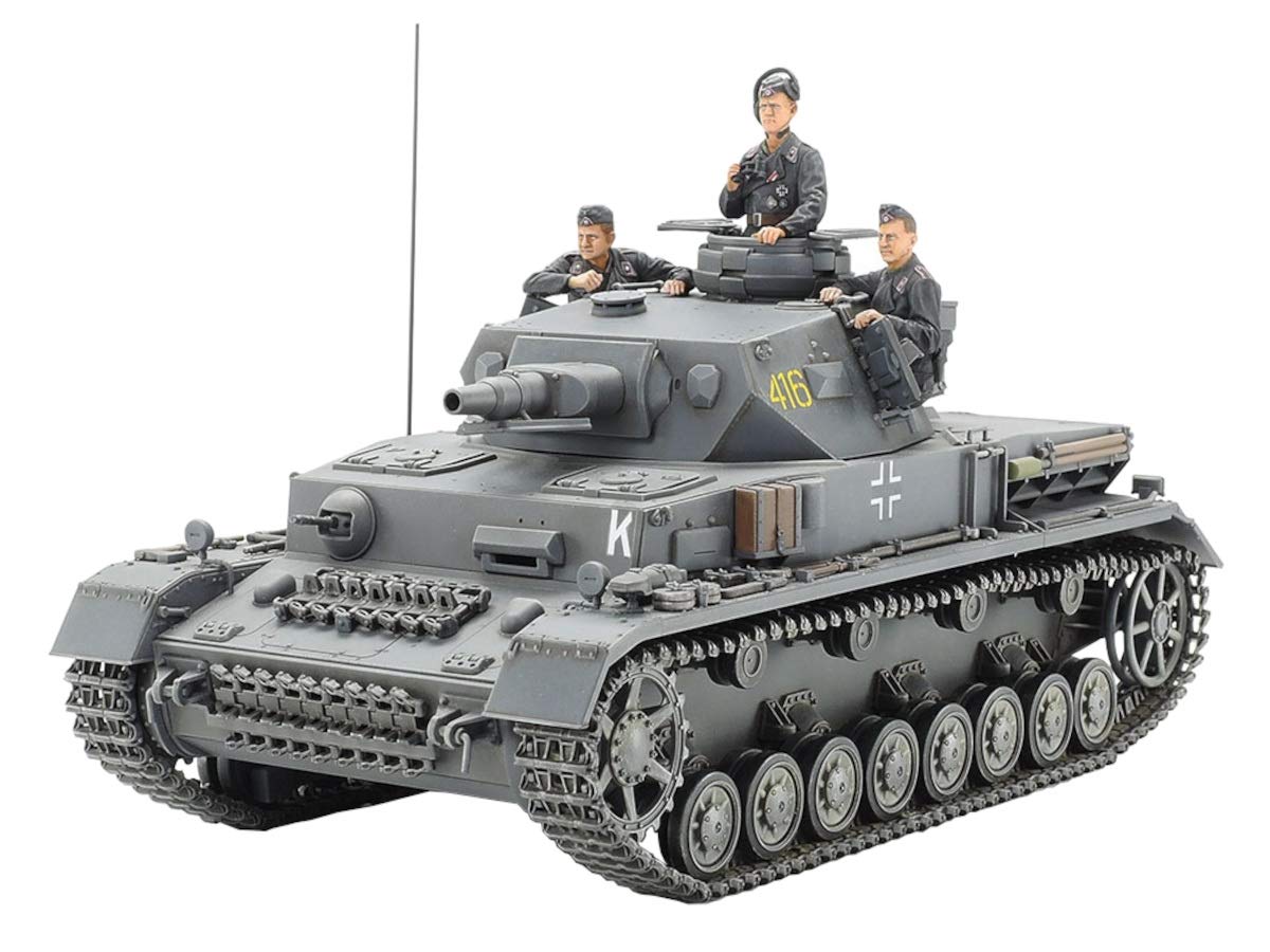 Tamiya 1/35 Military Miniature Series No.374 German Panzer IV F Type Plastic Model Male 35374
Tamiya 1/35 Military Miniature Series No.374 German Panzer IV F Type Plastic Model Male 35374