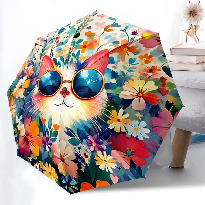 1pc Floral Cat Automatic Umbrella | Portable Foldable 8-Rib Manual Open, Cute Birthday & Holiday Gift for Outdoor yy260107072
1pc Floral Cat Automatic Umbrella | Portable Foldable 8-Rib Manual Open, Cute Birthday & Holiday Gift for Outdoor yy260107072