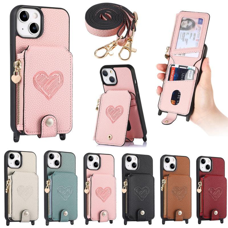 Кожаный чехол с ремешком Love Heart для iPhone 15 14 Pro Max 13 12 11, противоударный ремешок через плечо, держатель для сумки, задняя крышка
Кожаный чехол с ремешком Love Heart для iPhone 15 14 Pro Max 13 12 11, противоударный ремешок через плечо, держатель для сумки, задняя крышка